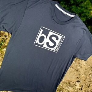 BlackStrap T Shirt Mens Large Black Graphic Tee Short Sleeve Outdoor Casual Soft